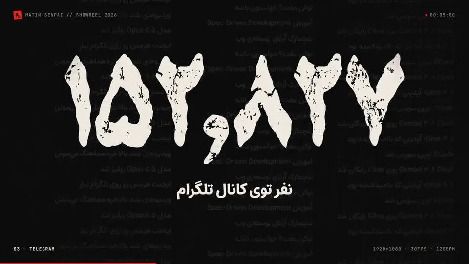 Persian Type Showreel, Original video