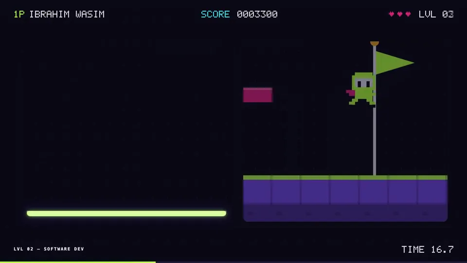 Pixel Arcade Skills Showreel, Original video