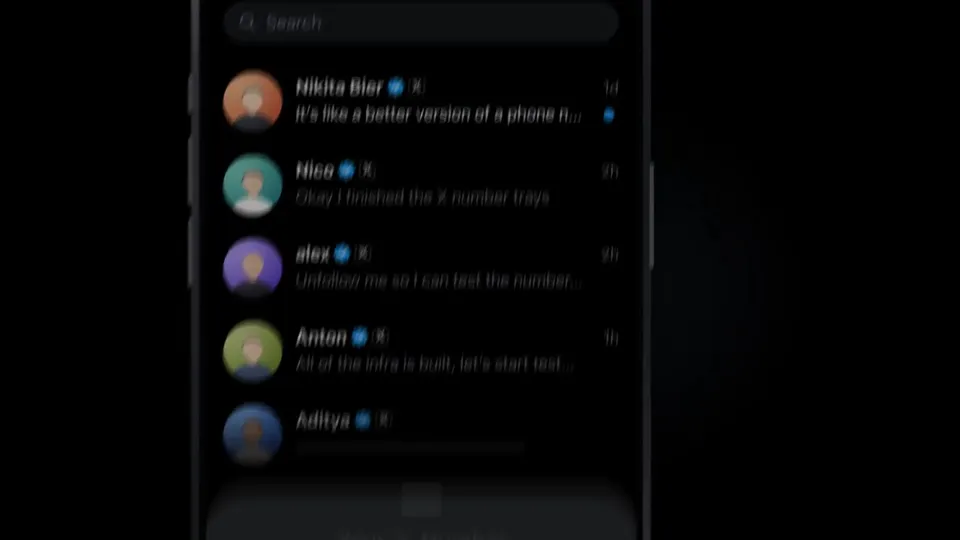 Dark Phone UI Feature Demo, Original video