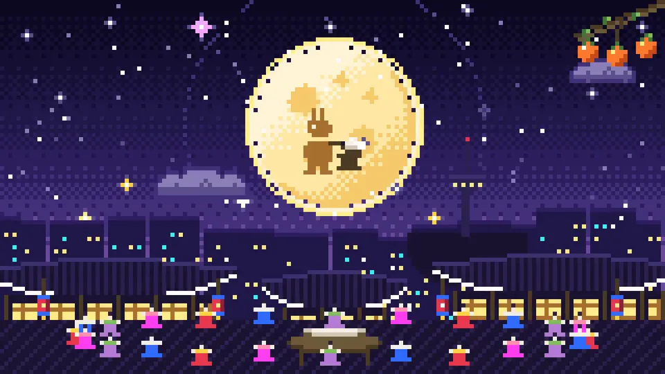 Pixel-Art Moonlit Scene, Original video