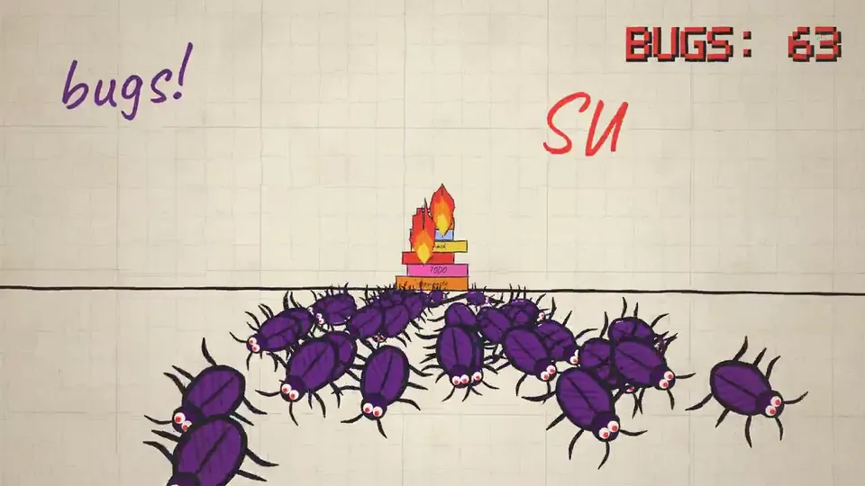 Pixel Coder on Graph Paper Ships then Tests, Original video