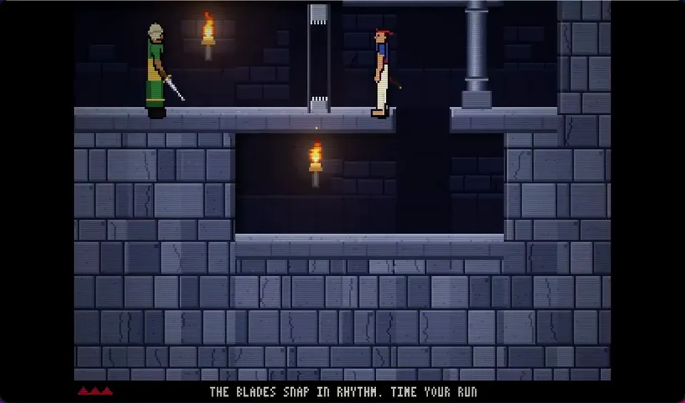 Pixel dungeon playthrough (Prince of Persia style), Original video