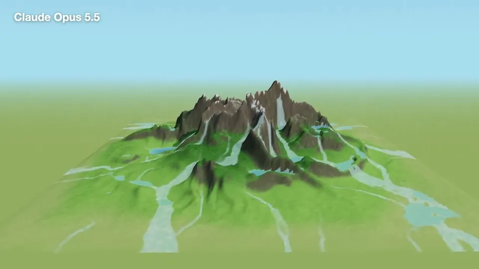 Procedural Mountain Watershed, Original video