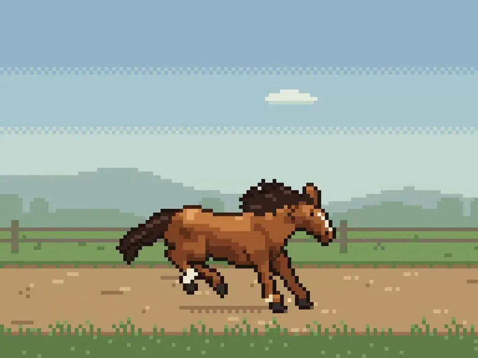 Pixel Parallax Gallop, Original video