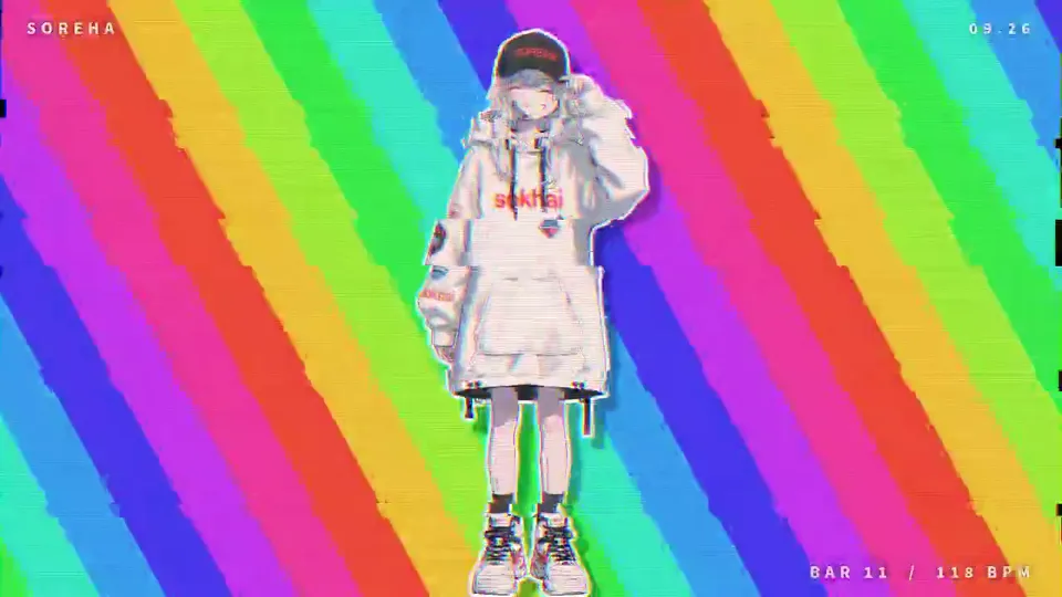 Psychedelic Glitch Character MV, Original video