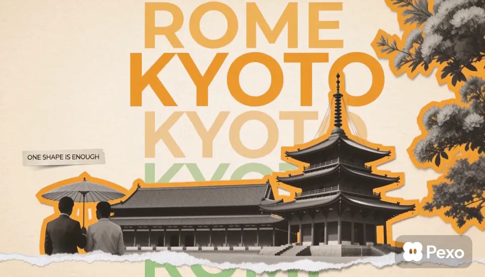 One Shape Is Enough: Paper-Collage City Silhouette Reels, Original video
