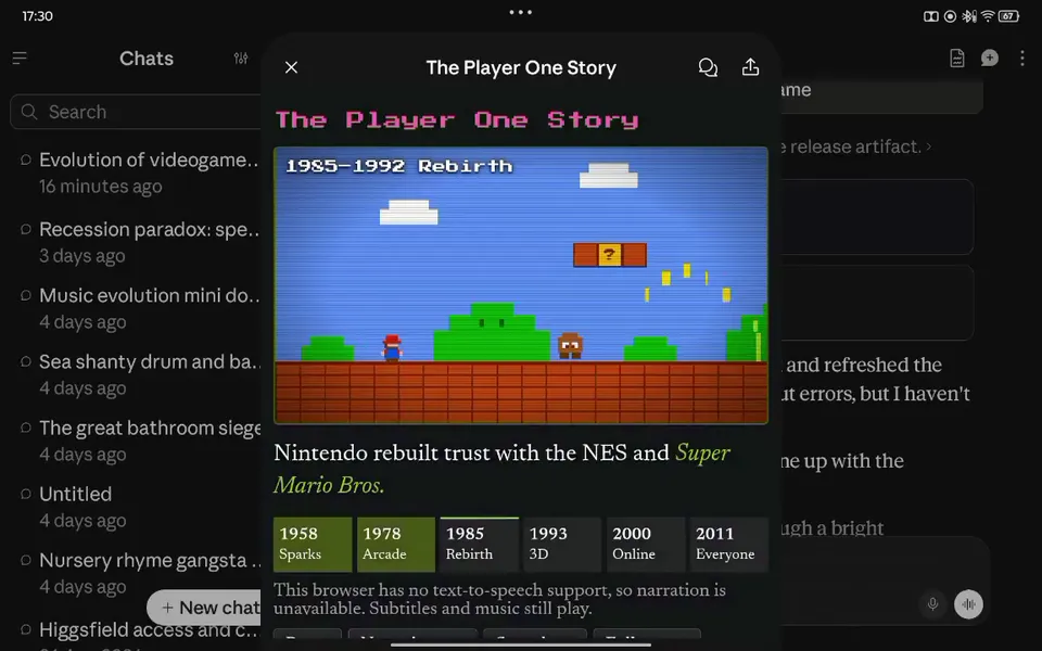 Pixel-Art Era Story Cards (retro era screens), Original video