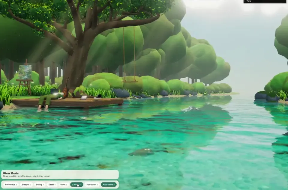 Riverbank Environment Showcase, Original video