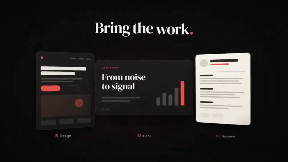 Serif wordmark and scoring app launch film, Original video