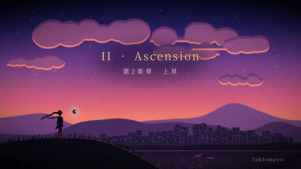 Silhouetted Girl Watches a City Sunrise Under, Original video