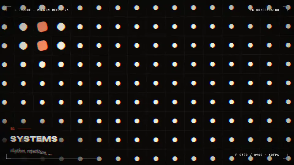 Layered Typography and Generative Graphics Reel, Original video