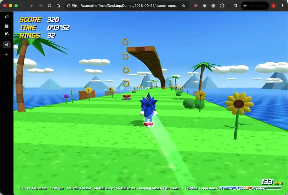 Checkered loop run, Original video