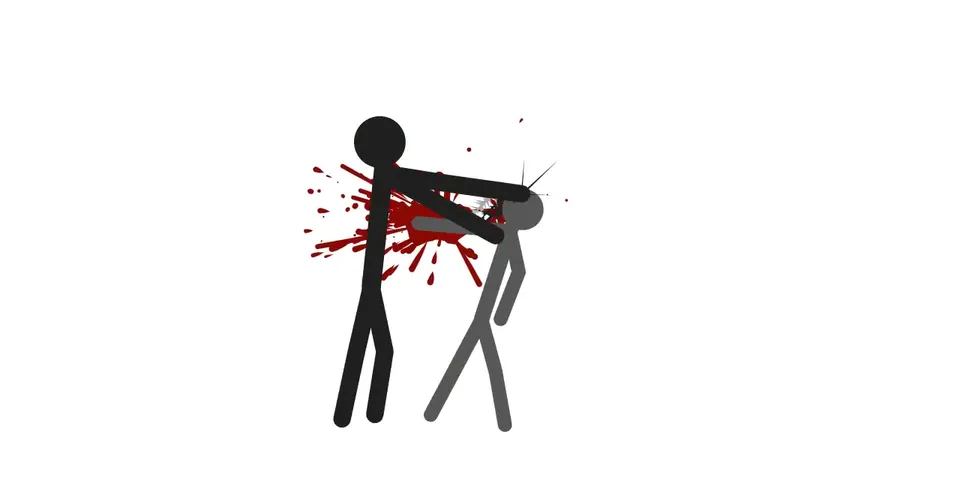 Stick-Figure Fight with Ink Blood, Original video