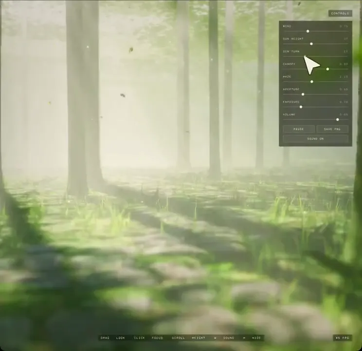 Procedural Forest Demo Reel, Original video