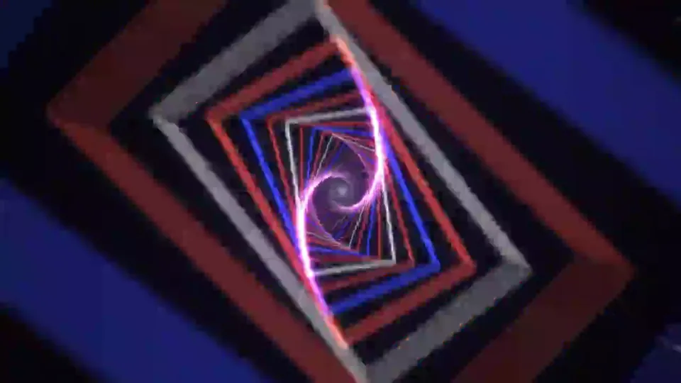 Geometric motion film with procedural electronic music, Original video