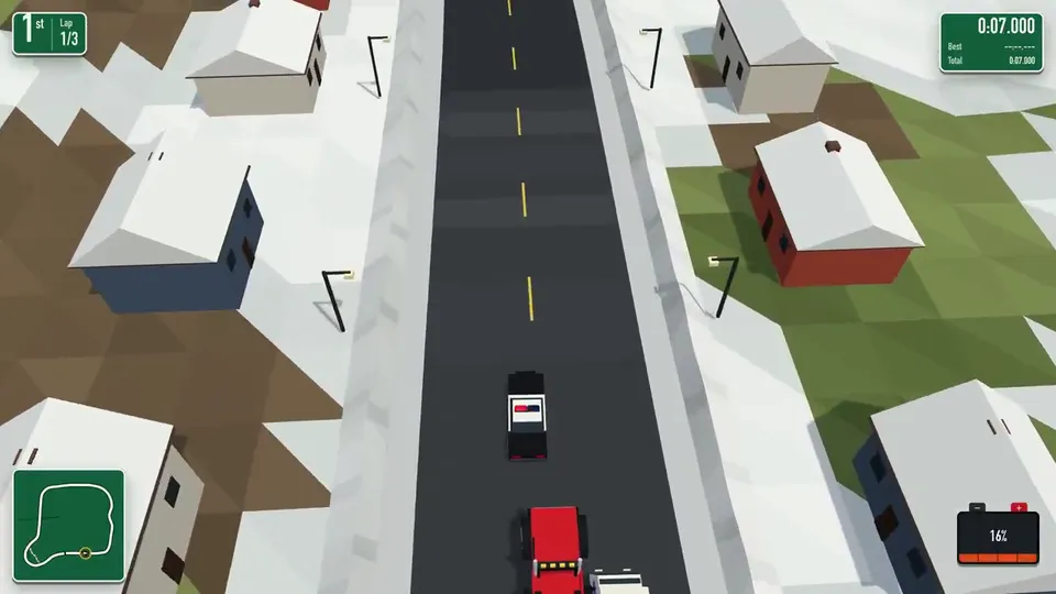 Low-Poly Retro Arcade Racing Game Trailer, Original video