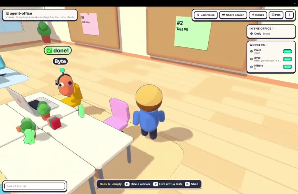 Virtual Office Product Demo (3D Room + App UI), Original video