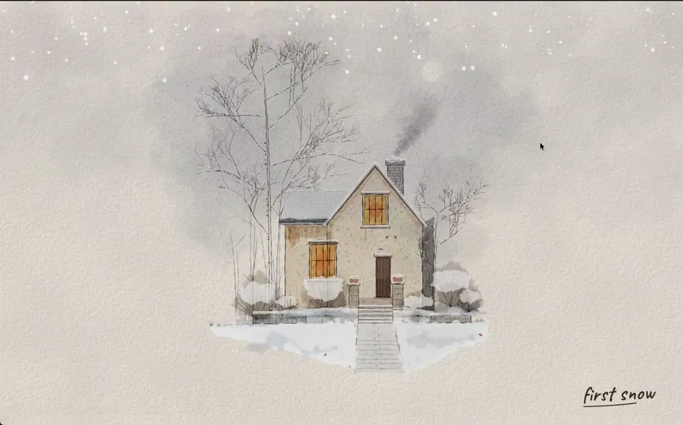 Watercolor Seasons Loop (Watercolour Seasons), Original video