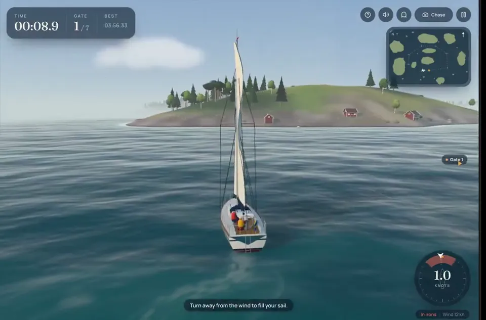 Sailing Race Capture, Original video
