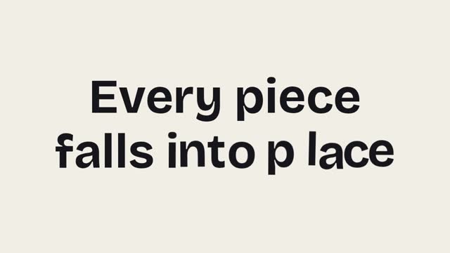 Scattered letters