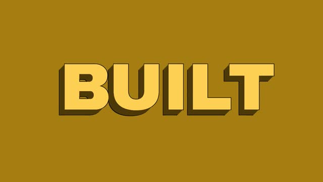 Retro 3D text