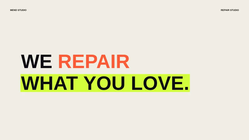 Bold Typography and Dot-Grid Reel, New topic