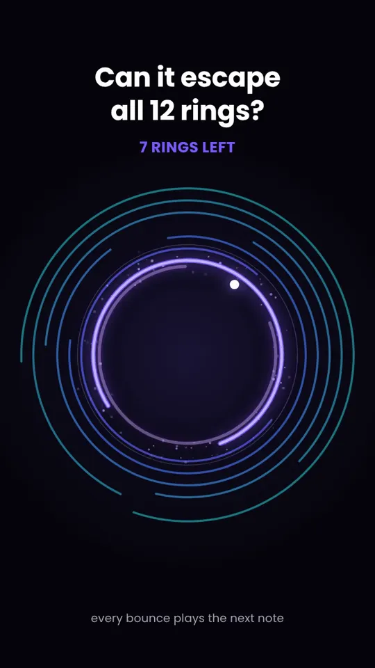 Bouncing Ball Trapped Inside Twelve Rings, Potto remake