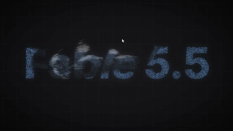 Cursor Tears Glowing Particle Text Apart on a, Potto remake