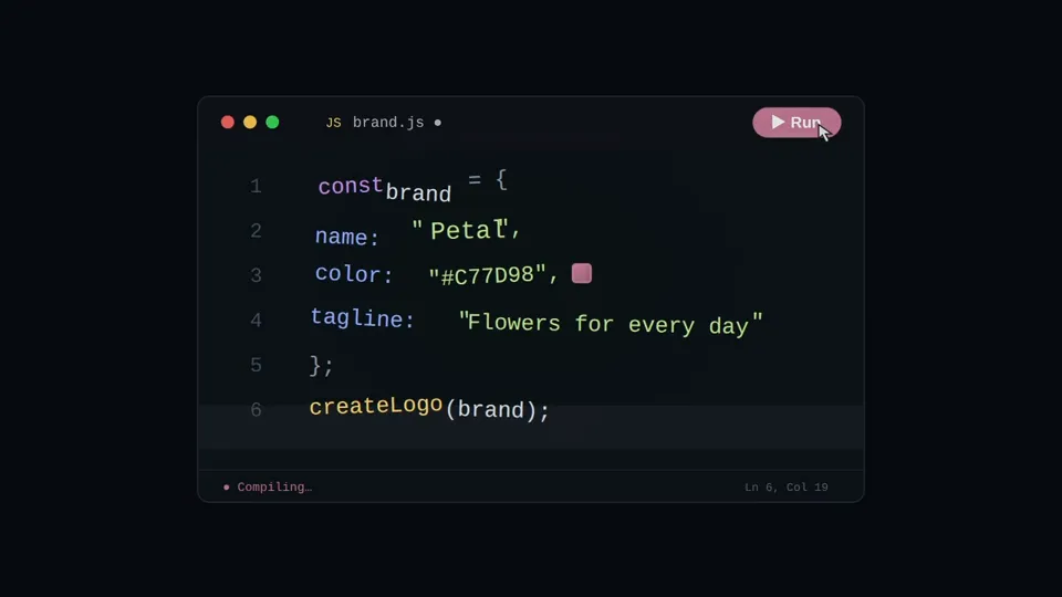 Code-to-Brand Animation, New topic