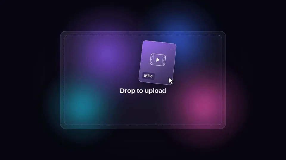 Glass Upload Interaction Animation, Potto remake