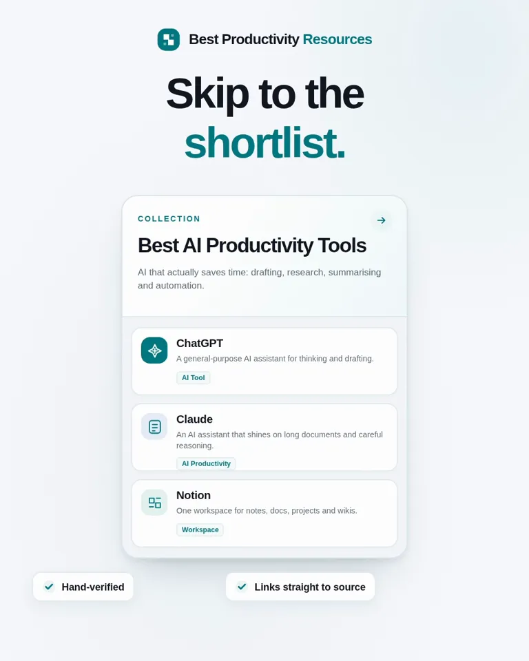 Curated Directory Ad, Potto remake