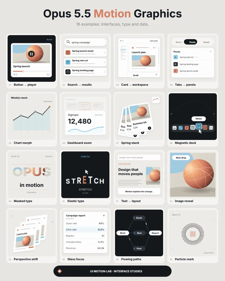 Sixteen UI Motion Studies, Potto remake