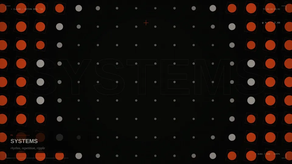 Layered Typography and Generative Graphics Reel, Potto remake
